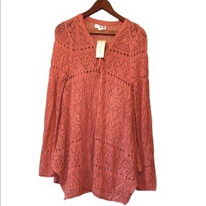 Women’s Studio JP Brand Coral Long Sleeved Sweater
